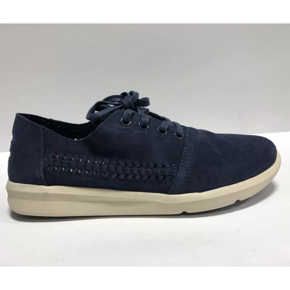 Toms Men’s Del Ray Slip-On Shoes Navy Suede, Size 7 M